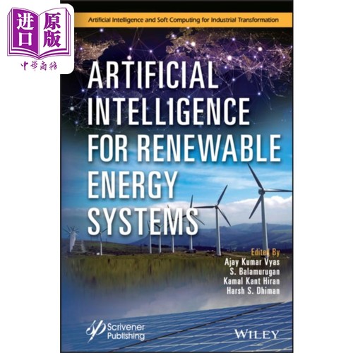 可再生能源系统的人工智能 Artificial Intelligence For Renewable Energy Systems 英文原版 Ajay Kumar Vyas【中商原版】