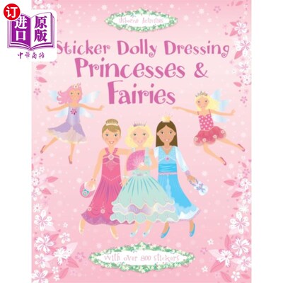 海外直订Sticker Dolly Dressing Princesses & Fairies 贴纸多利穿衣公主和仙女
