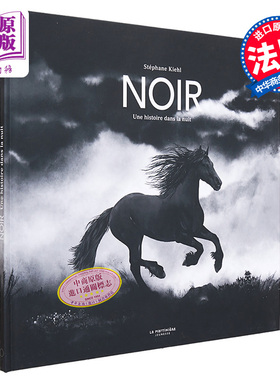 现货 黑色 夜晚历史 Noir 法文原版 Stephane Kiehl 绘本与绘本小说 儿童绘本 动物绘本【中商原版】