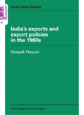 海外直订India's Exports and Export Policies in the 1960's 60年代印度的出口和出口政策