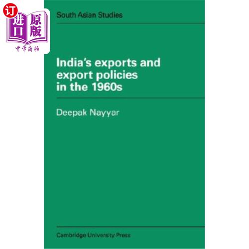 海外直订India's Exports and Export Policies in the 1960's 60年代印度的出口和出口政策