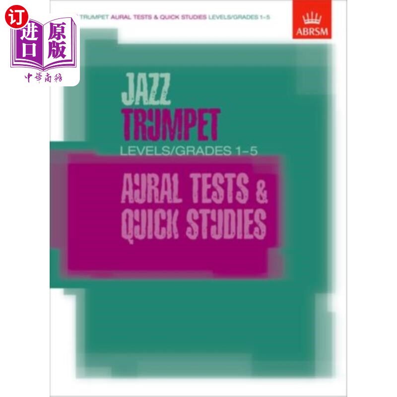 海外直订Jazz Trumpet Aural Tests and Quick Studies Level... 爵士小号听力测试和快速学习水平/ 1-5级