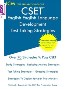 海外直订CSET English Language Development - Test Taking Strategies: CSET 205, CSET 206,  CSET英语语言发展-应试策略