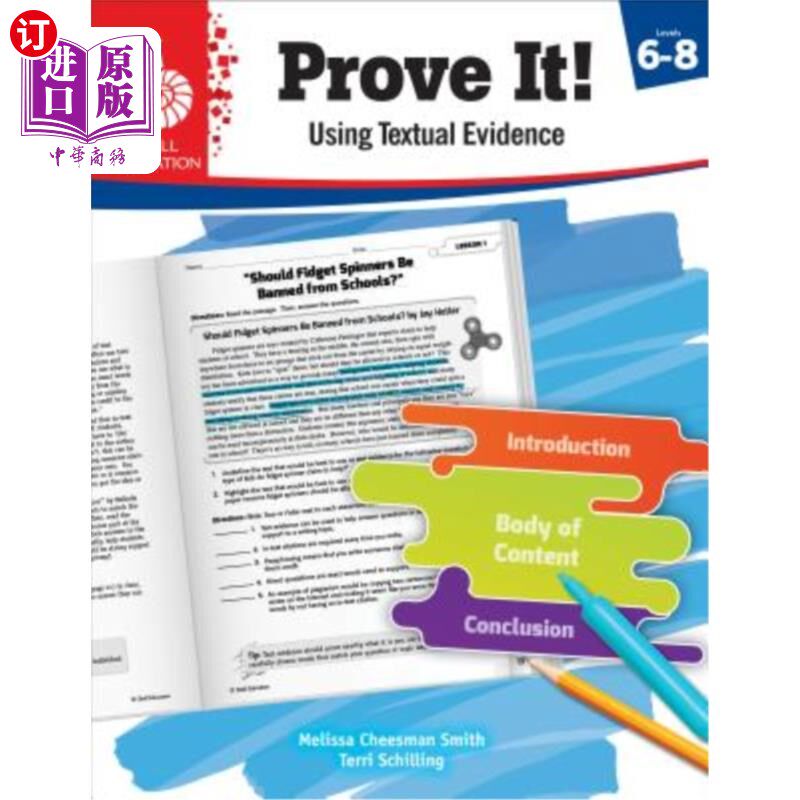 海外直订Prove It! Using Textual Evidence, Levels 6-8 证明它!使用文本证据，6-8级