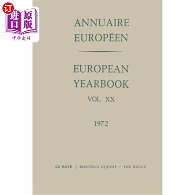 海外直订Annuaire Européen / European Year Book: Vol. XX 欧洲年鉴/欧洲年鉴：第二十卷
