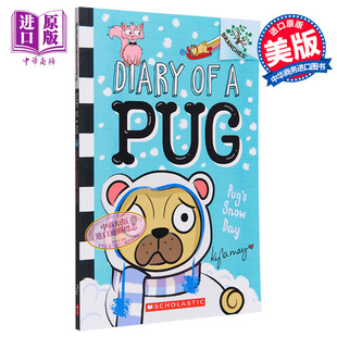 snow day Pugs Pug 7岁 图像小说儿童文学故事读物 学乐大树系列 中商原版 初期章节书 英文原版 Diary 哈马狗2