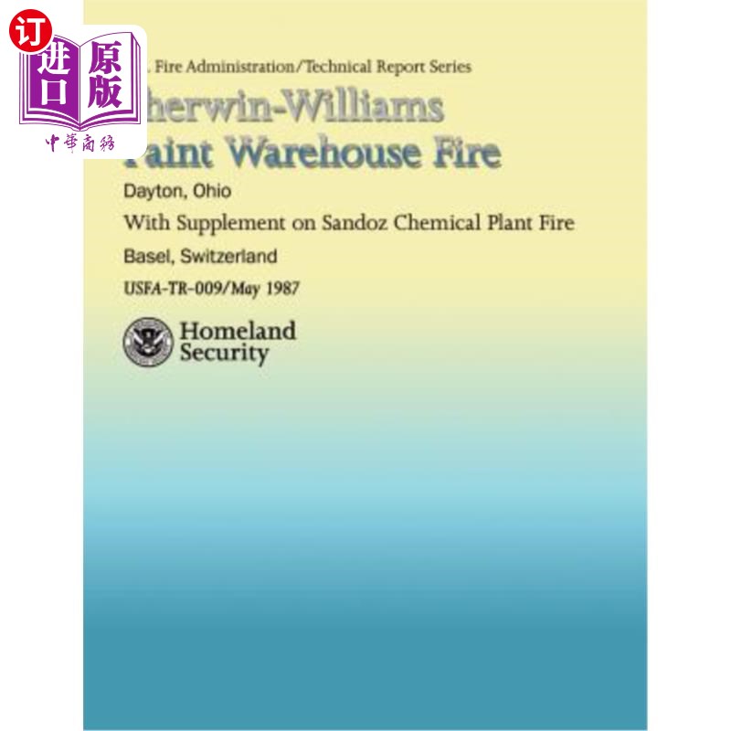 海外直订Sherwin-Williams Paint Warehouse Fire 宣伟油漆仓库火灾