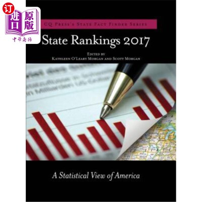 海外直订State Rankings 2017: A Statistical View of America 2017年各州排名:美国的统计观点