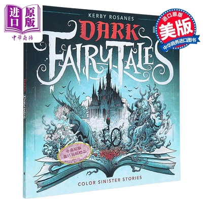 黑暗童话 为阴暗故事上色 涂色书填色书 Dark Fairy Tales Color Sinister Stories 英文原版 Philippines based【中商原版】