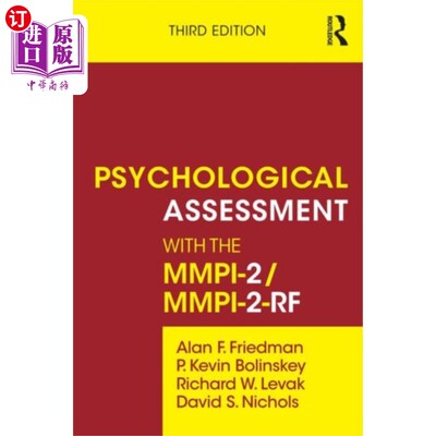 海外直订Psychological Assessment with the MMPI-2 / MMPI-... 用MMPI-2 / MMPI-2- rf进行心理评估