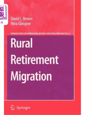 海外直订Rural Retirement Migration 农村退休移民