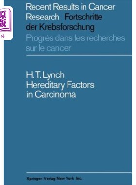 海外直订医药图书Hereditary Factors in Carcinoma 癌症的遗传因素