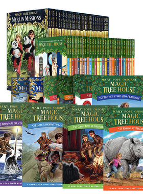 The Magic Tree House 神奇树屋第一季 第二季梅林的任务 英文原版 桥梁书章节书 分阶英语阅读 美国中小学生课外读物【中商原版】