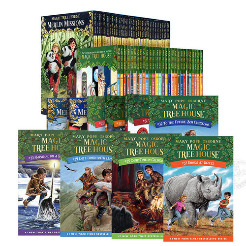 The Magic Tree House 神奇树屋第一季 第二季梅林的任务 英文原版 桥梁书章节书 分阶英语阅读 美国中小学生课外读物【中商原版】