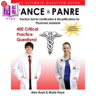 海外直订Pance and Panre: #1 Practice Test for Certification & Recertification for Physic Pance和Panr