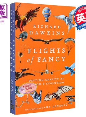 奇幻飞行 英文原版 Flights of Fancy Richard Dawkins 通过设计和进化挑战重力 飞行 科普百科 飞行知识【中商原版】