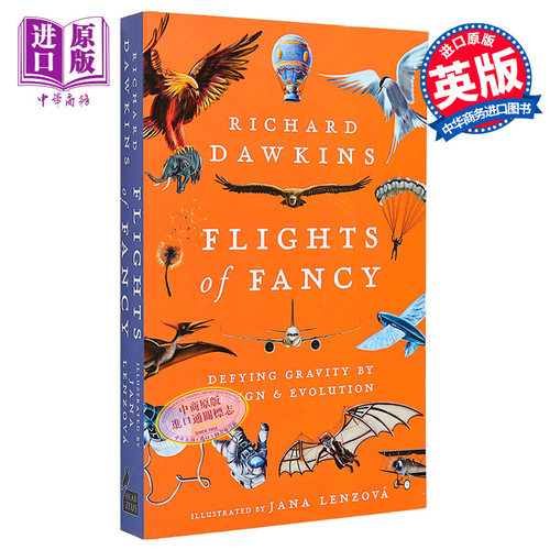 奇幻飞行 英文原版 Flights of Fancy Richard Dawkins 通过设计和进化挑战重力 飞行 科普百科 飞行知识【中商原版】