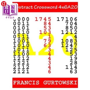 海外直订Abstract 摘要填字游戏4x6A20 Crossword 4x6A20