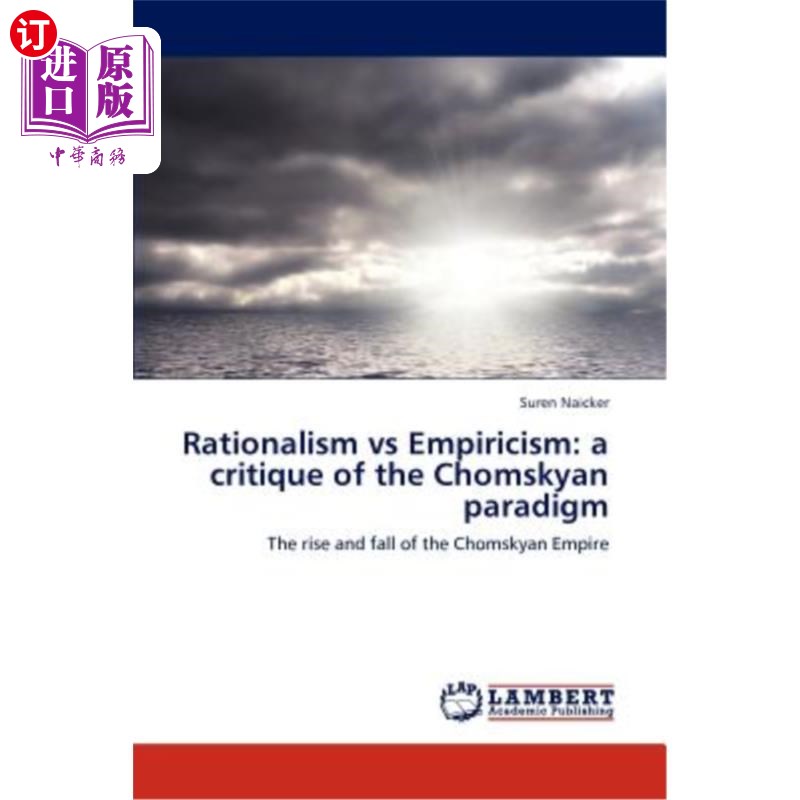 海外直订Rationalism Vs Empiricism: A Critique of the Chomskyan Paradigm理性主义与经验主义：乔姆斯基范式批判