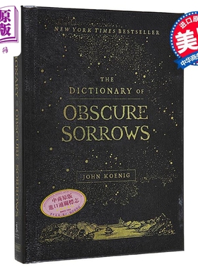 预售 晦涩的悲伤词典 英文原版 The Dictionary of Obscure Sorrows John Koenig 文字爱好者 美丽新词【中商原版】