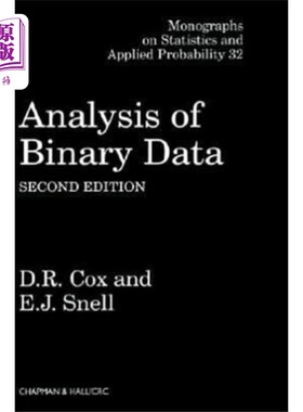 海外直订Analysis of Binary Data 二进制数据分析