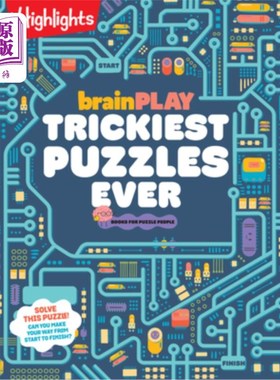 海外直订Brainplay Trickiest Puzzles Ever 脑力游戏最棘手的谜题