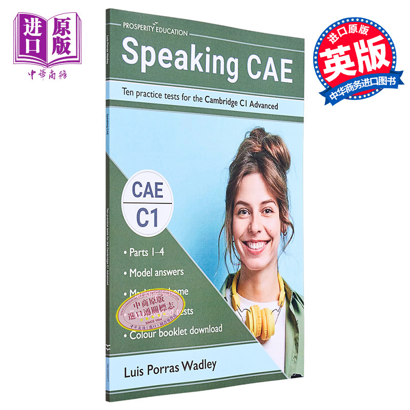 现货 Speaking CAE Ten practice tests Cambridge C1 Advanced 口语提升 剑桥CAE考试C1等级 10套模拟练习测试2021【中商原版】