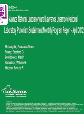 海外直订Los Alamos National Laboratory and Lawrence Livermore National Laboratory Pluton 洛斯阿拉莫斯国家实验室和劳