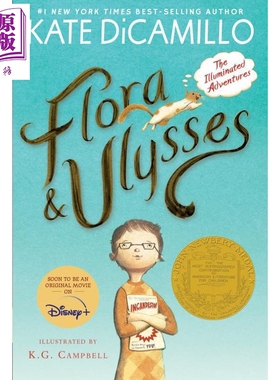 弗罗拉与松鼠侠 图画冒险故事 凯特迪卡米洛 Flora and Ulysses 英文原版 Kate DiCamillo【中商原版】