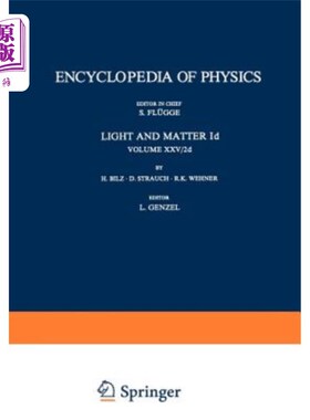 海外直订Light and Matter Id / Licht Und Materie Id: Infrared and Raman Spectra of Non-Me 光和物质Id/Licht Un