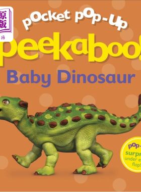 海外直订Pocket Pop-Up Peekaboo! Baby Dinosaur 口袋弹出式躲猫猫!小恐龙