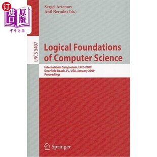 海外直订Logical Foundations of Computer Science: International Symposium, Lfcs 2009, Dee 计算机科学逻辑基础:国际研