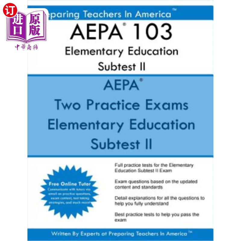 海外直订Aepa 103 Elementary Education Subtest II: Aepa 103 Mathematics, Science, Arts, H AEPA 103基础