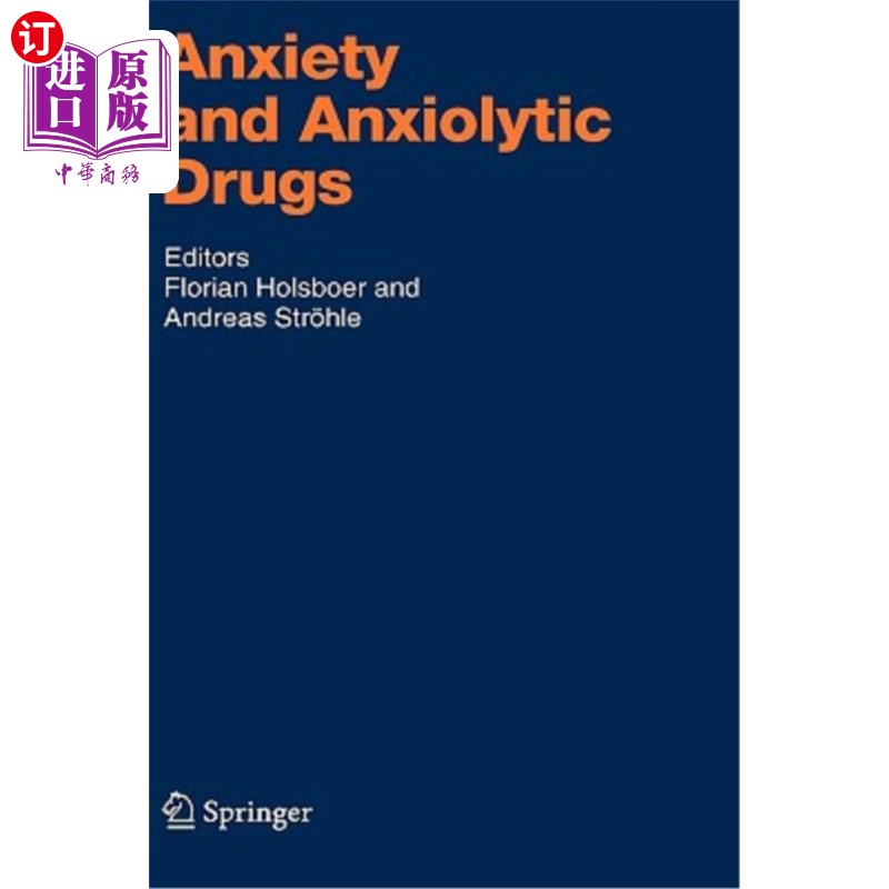 海外直订医药图书Anxiety and Anxiolytic Drugs 焦虑和抗焦虑药物
