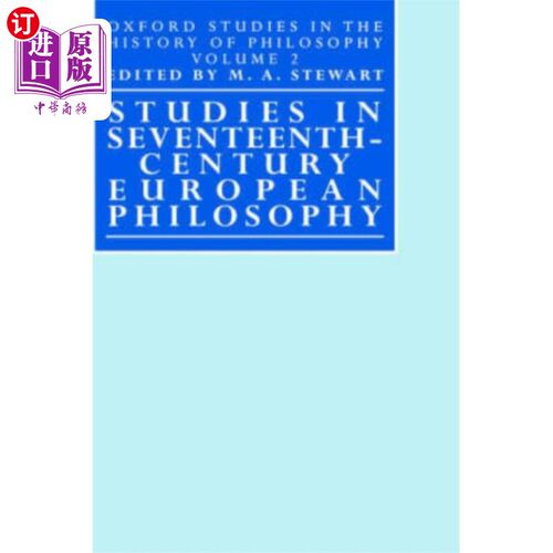海外直订Studies in Seventeenth-Century European Philosop... 17世纪欧洲哲学研究