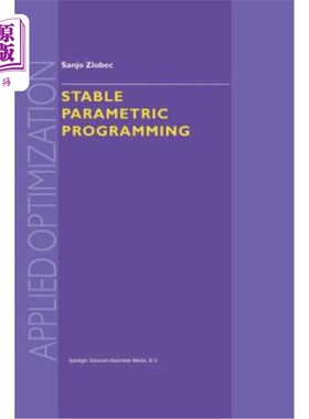 海外直订Stable Parametric Programming 稳定参数规划