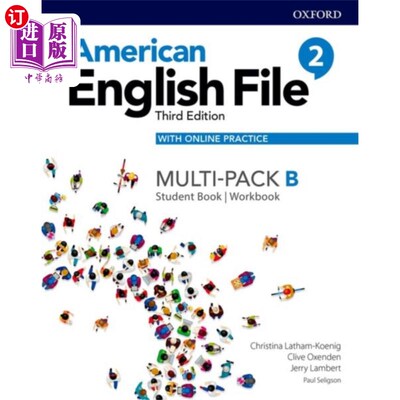 海外直订American English File: Level 2: Student Book/Wor... 美国英语档案:二级:学生用书/练习册B与在线练习