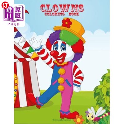 海外直订Clowns Coloring Book 1 & 2
