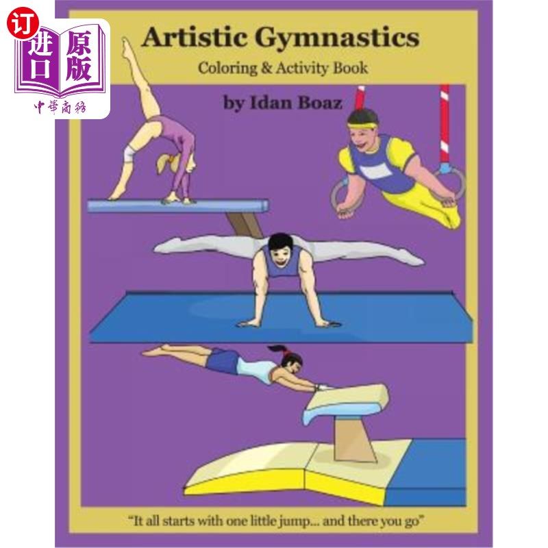 海外直订artistic gymnastics: coloring and activity book