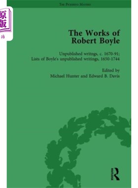 海外直订Works of Robert Boyle, Part II Vol 7 罗伯特·波义耳作品，第二部分，第7卷