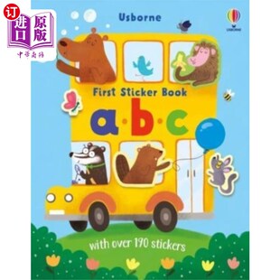 abc Book 第一本贴纸书abc Sticker 海外直订First