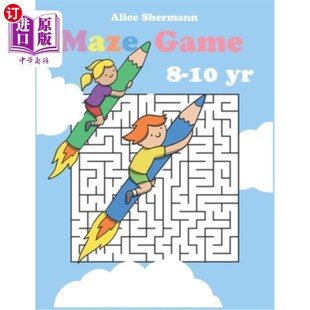 Age Game for 海外直订Maze 迷宫游戏：8 Maze yrs Intermediate 10岁儿童中级迷宫游戏 Puzzle Kids