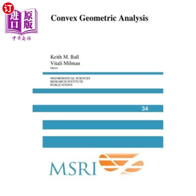 海外直订Convex Geometric Analysis 凸几何分析