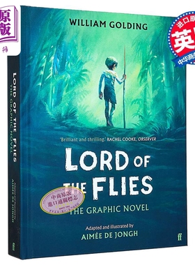预售 威廉 戈尔丁 蝇王 图画小说 艾梅 德 容格 英文原版 Lord of the Flies William Golding Aimee de Jongh【中商原版】
