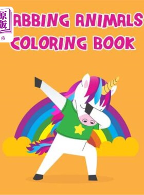 海外直订Dabbing Animals Coloring Book: Having Fun with Dabbing Animals Coloring Book Pag 轻拍动物涂色书：享受轻拍动