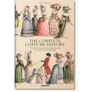 现货 古典宫廷服装礼服设计史 奥古斯特·拉西内 进口艺术 The Complete Costume History 服装历史研究设计【中商原版】