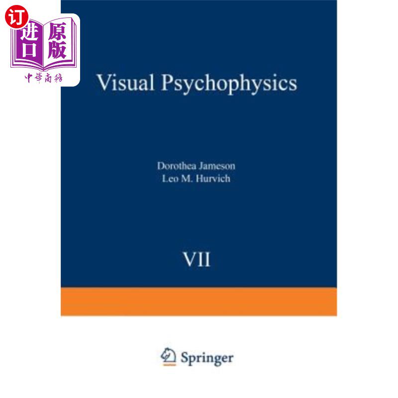 海外直订医药图书Visual Psychophysics 视觉心理物理学