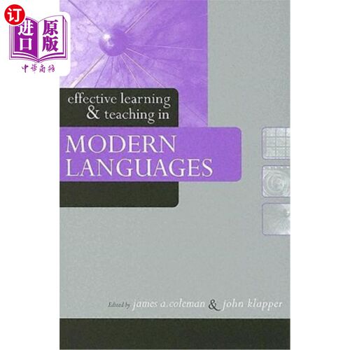 海外直订Effective Learning and Teaching in Modern Languages 现代语言的有效学习与教学