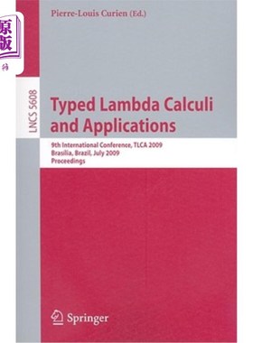 海外直订Typed Lambda Calculi and Applications 类型化Lambda算法及其应用