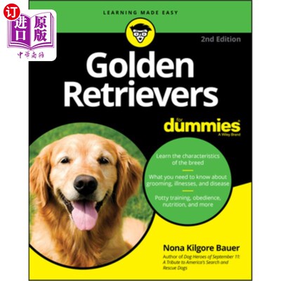 海外直订Golden Retrievers for Dummies 傻瓜金毛猎犬
